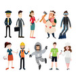 Profession set on white background Profession set on white background vector image