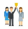 Successful team business leaders Successful team business leaders vector image