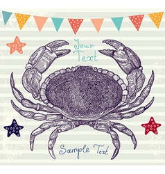 Crabs Background vector image