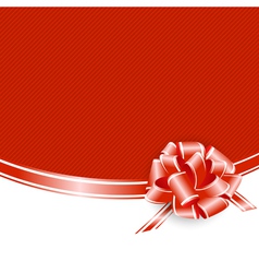 Red Frame With Ribbon Bow vector image