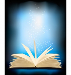 Magic book vector image