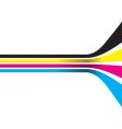 CMYK color strips vector image