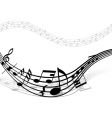 Musical notes background vector image