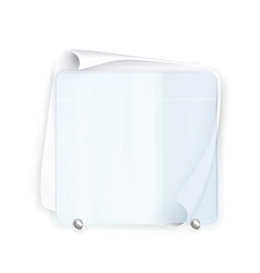 Banner glass vector image