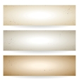 Set of grunge banners vector image