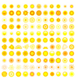Set of sun icon vector image