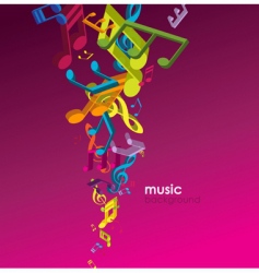 Abstract background with tunes vector image