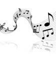Musical notes background vector image