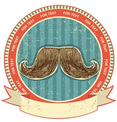 Mustaches symbol vector image