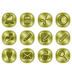 Office buttons vector image