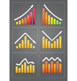 Business revenue charts vector image