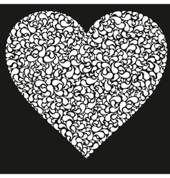 Happy valentine background with decorative drops vector image