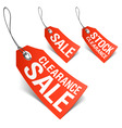 Sale tags vector image