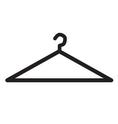 Hanger icon flat design style hanger sign Hanger icon flat design style hanger sign vector image