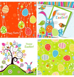 Easter greeting card vector image