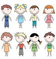 Happy kids Happy kids vector image