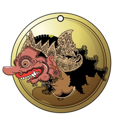 Wayang buto vector image