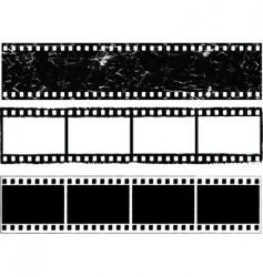 Grunge film strips vector image