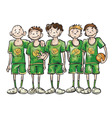 Basketball team vector image