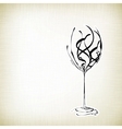 Old style vintage wine card vector image