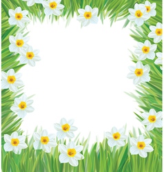 Floral frame vector image