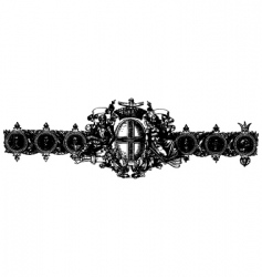 Baroque ornament vector image