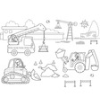 Busy dockyard vector image
