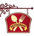 Restaurant sign restaurant symbol vector image