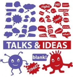 Speech thought bubbles vector image