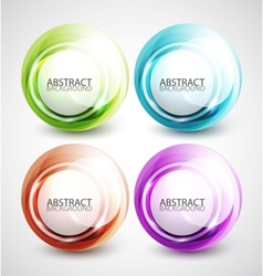 Swirl shapes vector image