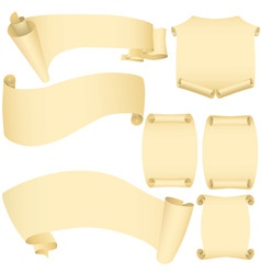 Scroll papers Royalty Free Vector Image - VectorStock