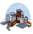 Drugs vector image