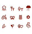 Agriculture - farming icons vector image