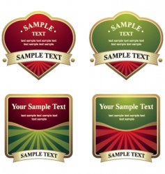 Labels vector image