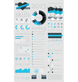 Elements of Infographics with buttons and menus vector image