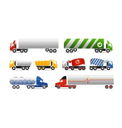 Different types of trucks Different types of trucks vector image