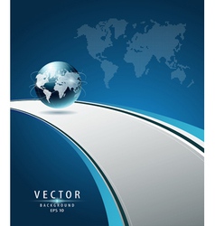 Modern globe vector image