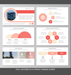 Professional business presentation slide show Vector Image