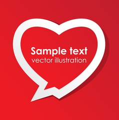 Love valentine speech bubble vector image