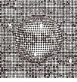 Silver abstract disco background vector image