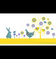 Easter greeting card vector image
