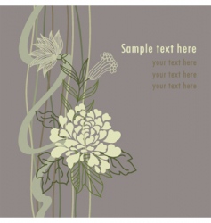 Floral background vector image