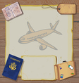 Bon voyage party invitation vector image