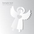Paper angel template vector image