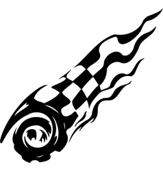 Checkered flag - symbol racing vector image