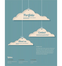 Clouds vebdesign vector image