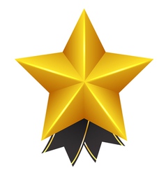 Golden Star vector image