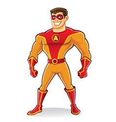 Handsome Superhero vector image