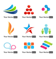 Web Icons and Logo design elements set vector image
