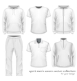 Sport men wear collection vector image